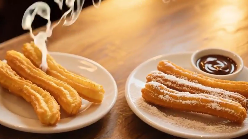 中西油条和西班牙churros的对比